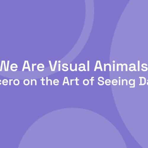 “We Are Visual Animals:” Cicero on the Art of Seeing Data